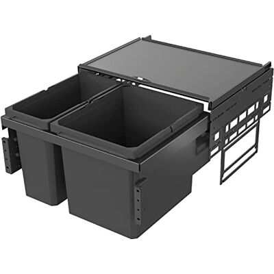 Vauth-Sagel VS ENVI Space - 600 mm - 29/16 L - lavagrau - Sistema di separazione rifiuti Vauth-Sagel VS ENVI Space - 600 mm - 29/16 L - lavagrau - Sistema di separazione rifiuti