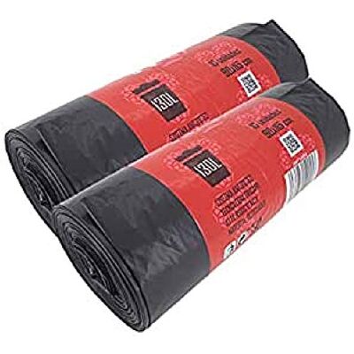 Pamex Confezione da 2 rotoli di sacchetto della spazzatura premium gigante 90 x 115 cm Pamex Confezione da 2 rotoli di sacchetto della spazzatura premium gigante 90 x 115 cm