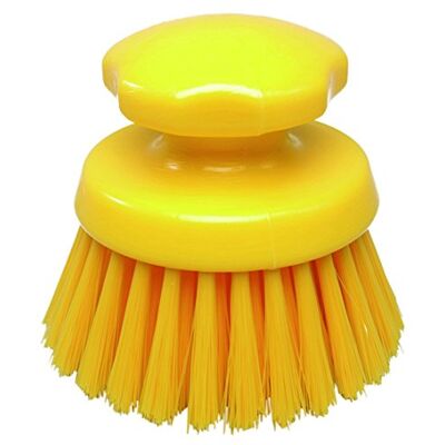 Maya 54154 – spazzola Mano Rotondo, fibra semidura, Diametro 125 mm, Giallo Maya 54154 – spazzola Mano Rotondo, fibra semidura, Diametro 125 mm, Giallo