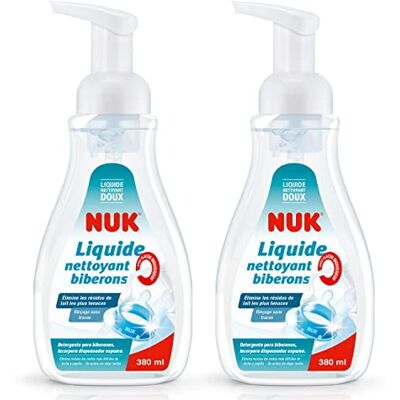 NUK Liquido per stoviglie per biberon e accessori, 380 ml (Confezione da 2) NUK Liquido per stoviglie per biberon e accessori, 380 ml (Confezione da 2)