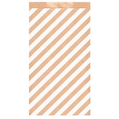 Garcia de Pou 250 unità piatto sacchetti a righe, 60 g/m², in scatola, 19 + 8 x 35 cm, Kraft, assortiti, 19 x 35 x 30 cm Garcia de Pou 250 unità piatto sacchetti a righe, 60 g/m², in scatola, 19 + 8 x 35 cm, Kraft, assortiti, 19 x 35 x 30 cm