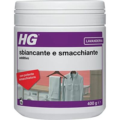HG Detergente Ultra Sbiancante con Booster – Additivo per Bucato – 400 g HG Detergente Ultra Sbiancante con Booster – Additivo per Bucato – 400 g