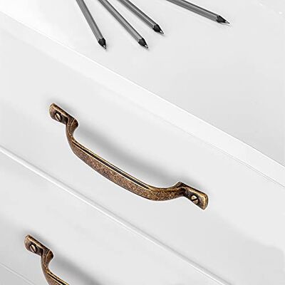 Emuca Maniglia per mobile, CC 96mm, Zama, Bronzato, Set di 20 Emuca Maniglia per mobile, CC 96mm, Zama, Bronzato, Set di 20