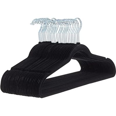 Ganci in Velluto Amazon Basics - Risparmio Spazio Ganci in Velluto Amazon Basics - Risparmio Spazio