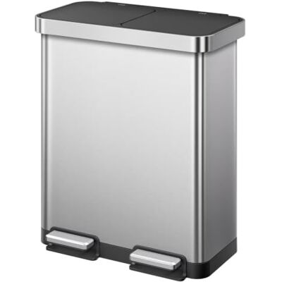 EKO Hana Deluxe Pattumiera per Raccolta Differenziata 68 L con Pedale EKO Hana Deluxe Pattumiera per Raccolta Differenziata 68 L con Pedale