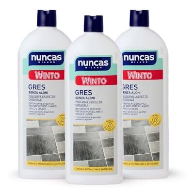 Nuncas Winto Gres Detergente per Pavimenti in Gres Multipack Confezione da 3 x 1000 ml Nuncas Winto Gres Detergente per Pavimenti in Gres Multipack Confezione da 3 x 1000 ml