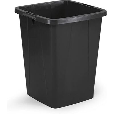 Durable bidone Durabin Eco 90 litri, certificato Blue Angel, con maniglie, nero, 6 pezzi, Durable bidone Durabin Eco 90 litri, certificato Blue Angel, con maniglie, nero, 6 pezzi,