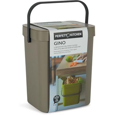 Perfetto PATTUMIERA RIFIUTI ORGANICI coll. GINO 5 lt. tartufo Perfetto PATTUMIERA RIFIUTI ORGANICI coll. GINO 5 lt. tartufo