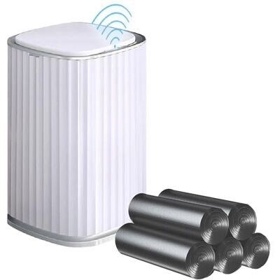 JOYBOS Pattumiera quadrata da 15 l, con sensore intelligente, con 100 sacchetti della spazzatura JOYBOS Pattumiera quadrata da 15 l, con sensore intelligente, con 100 sacchetti della spazzatura