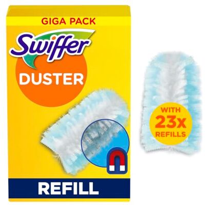 Swiffer Duster, Ricariche Piumini Catturapolvere, 23 Panni, Giga Pack Swiffer Duster, Ricariche Piumini Catturapolvere, 23 Panni, Giga Pack