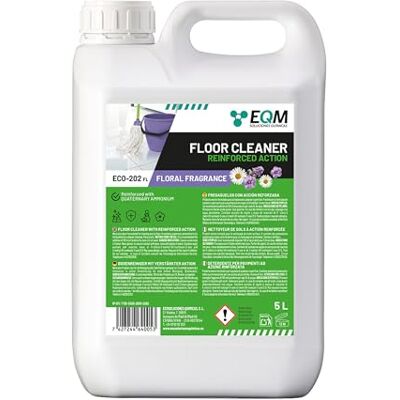 EQM SOLUCIONES QUIMICAS EQM ECO-202 Detergente per Superfici Multiple Azione Rinforzata per una Pulizia Superiore 5L Alta Capacità Sgrassante e Deodorante Aroma Floreale EQM SOLUCIONES QUIMICAS EQM ECO-202 Detergente per Superfici Multiple Azione Rinforzata per una Pulizia Superiore 5L Alta Capacità Sgrassante e Deodorante Aroma Floreale
