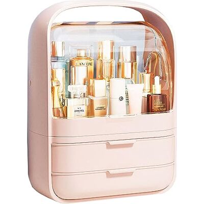 JOYBOS Scatola di immagazzinaggio di trucco rosa JOYBOS Scatola di immagazzinaggio di trucco rosa