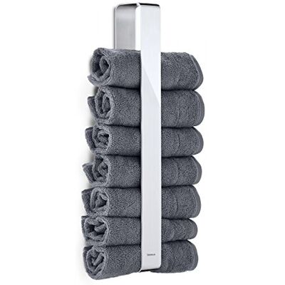 blomus , Gancio Lucido per Asciugamani Nexio, Colore: Argento, 8,1 x 8,1 x 47 cm blomus , Gancio Lucido per Asciugamani Nexio, Colore: Argento, 8,1 x 8,1 x 47 cm