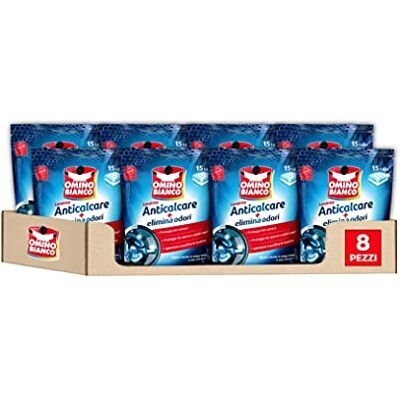 Omino Bianco Anticalcare Lavatrice Tabs, 15 Tabs x 8 pz Omino Bianco Anticalcare Lavatrice Tabs, 15 Tabs x 8 pz