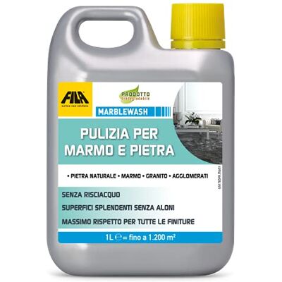 FILA Surface Care Solutions , , Detergente per Superfici in Marmo e Pietra senza Risciacquo e adatto a tutti i tipi di Finitura, 1L FILA Surface Care Solutions , , Detergente per Superfici in Marmo e Pietra senza Risciacquo e adatto a tutti i tipi di Finitura, 1L