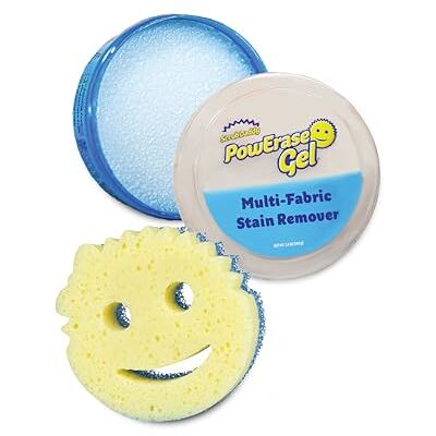 Scrub Daddy Powerase Gel con Scrub Mommy blu, Detergente multiuso per la pulizia localizzata dei tessuti, Smacchiatore per superfici, inclusi tappeti, divani, imbottiti, scarpe, tende e altro ancora Scrub Daddy Powerase Gel con Scrub Mommy blu, Detergente multiuso per la pulizia localizzata dei tessuti, Smacchiatore per superfici, inclusi tappeti, divani, imbottiti, scarpe, tende e altro ancora