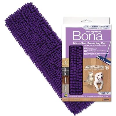Bona Panno in microfibra per animali domestici, per pavimenti in legno e superfici dure, adatto per Family of Mops, 1 pezzo Bona Panno in microfibra per animali domestici, per pavimenti in legno e superfici dure, adatto per Family of Mops, 1 pezzo