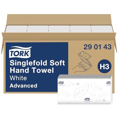 Tork Asciugamani di carta Singlefold, 15 x 250 Fogli Tork Asciugamani di carta Singlefold, 15 x 250 Fogli