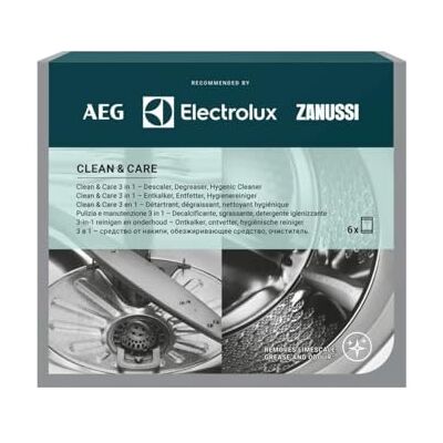 Electrolux Clean and Care Box, Decalcificante e sgrassante, 12 bustina Electrolux Clean and Care Box, Decalcificante e sgrassante, 12 bustina