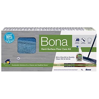 Bona Stein/Fliesen Kit di Pulizia, Microfibra, Pietra, Piastrelle e Laminato, 1L, 1000 unità Bona Stein/Fliesen Kit di Pulizia, Microfibra, Pietra, Piastrelle e Laminato, 1L, 1000 unità