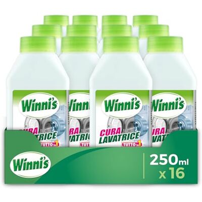 Winni's Cura Lavatrice Igienizzante, Azione Detergente, Anticalcare e Anti Cattivi Odori, con Materie Prime di Origine Vegetale e Bio, 250 ml x 12 Confezioni Winni's Cura Lavatrice Igienizzante, Azione Detergente, Anticalcare e Anti Cattivi Odori, con Materie Prime di Origine Vegetale e Bio, 250 ml x 12 Confezioni