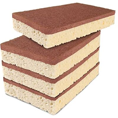 Spontex Spugna da cucina sostenibile XXL, spugna ecologica, spugna da cucina biodegradabile, 1 x 4 pezzi Spontex Spugna da cucina sostenibile XXL, spugna ecologica, spugna da cucina biodegradabile, 1 x 4 pezzi