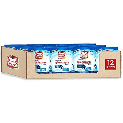 Omino Bianco Additivo Lavatrice Igienizzante Idrocaps, Capsule Idrosolubili per Bucato, Tecnologia Deo+, Contro Batteri e Cattivi Odori, 10 Caps x 12 Confezioni Omino Bianco Additivo Lavatrice Igienizzante Idrocaps, Capsule Idrosolubili per Bucato, Tecnologia Deo+, Contro Batteri e Cattivi Odori, 10 Caps x 12 Confezioni