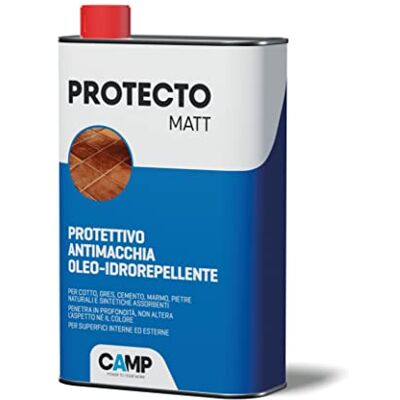 CAMP PROTECTO MATT, Trattamento oleo-idrorepellente anti-macchia per pavimenti e rivestimenti, Non filmante, Per interno ed esterno CAMP PROTECTO MATT, Trattamento oleo-idrorepellente anti-macchia per pavimenti e rivestimenti, Non filmante, Per interno ed esterno