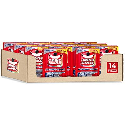 Omino Bianco Additivo Lavatrice Totale 5 Azioni in 1 per Bucato, in Polvere, Azione Smacchiante e Igienizzante, 14 Confezioni x 500 g Omino Bianco Additivo Lavatrice Totale 5 Azioni in 1 per Bucato, in Polvere, Azione Smacchiante e Igienizzante, 14 Confezioni x 500 g