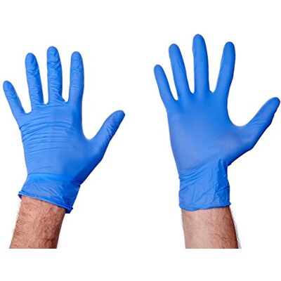 La Briantina Guanti Monouso in Nitrile Manoprotetta, Confezione da 100 Pezzi, Misura Media 7-7½, Senza Polvere La Briantina Guanti Monouso in Nitrile Manoprotetta, Confezione da 100 Pezzi, Misura Media 7-7½, Senza Polvere