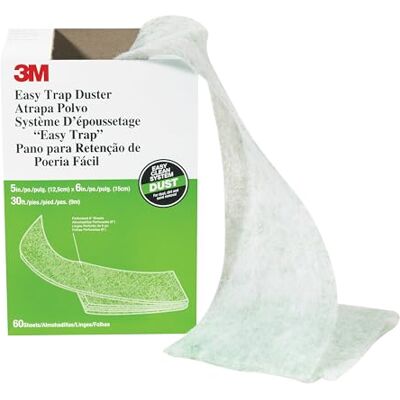 3M Easy Trap Duster Panno cattura polvere, Bianco, 127 mm x 152 mm 3M Easy Trap Duster Panno cattura polvere, Bianco, 127 mm x 152 mm