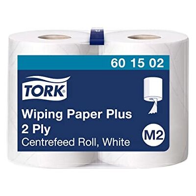 Tork Carta Plus per asciugatura Premium, compatibile con il sistema M2 (ad estrazione centrale), 2 veli, multiuso, 1 conf. x 2 rotoli (6 x 125 m), bianco Tork Carta Plus per asciugatura Premium, compatibile con il sistema M2 (ad estrazione centrale), 2 veli, multiuso, 1 conf. x 2 rotoli (6 x 125 m), bianco