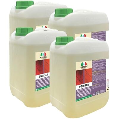 Marbec Sgriser® 5LTx4Pz Detergente decerante sgrassante forte per cotto pietra marmo e klinker rimuove oli cere incrostazioni Marbec Sgriser® 5LTx4Pz Detergente decerante sgrassante forte per cotto pietra marmo e klinker rimuove oli cere incrostazioni