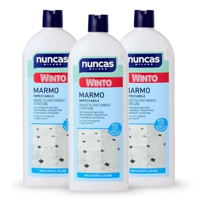 Nuncas Winto Marmo Detergente per Pavimenti in Marmo Multipack Confezione da 3 x 1000 ml Nuncas Winto Marmo Detergente per Pavimenti in Marmo Multipack Confezione da 3 x 1000 ml