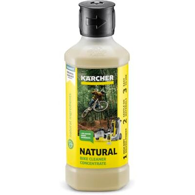 Kärcher Detergente naturale per biciclette RM 640N CONC, bottiglia spray da 500 ml, delicato e efficace sulle componenti delle biciclette dai cerchioni al manubrio Kärcher Detergente naturale per biciclette RM 640N CONC, bottiglia spray da 500 ml, delicato e efficace sulle componenti delle biciclette dai cerchioni al manubrio