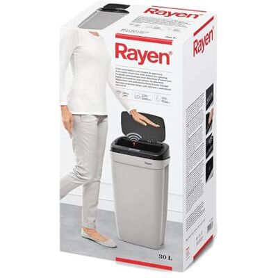Rayen Cestino automatico con sensore di apertura Kitchen Bucket Infrared Sensors Prolipopilene Coperchio rimovibile Grigio/Nero 30 L 63,5 x 33,5 x 25 cm Rayen Cestino automatico con sensore di apertura Kitchen Bucket Infrared Sensors Prolipopilene Coperchio rimovibile Grigio/Nero 30 L 63,5 x 33,5 x 25 cm