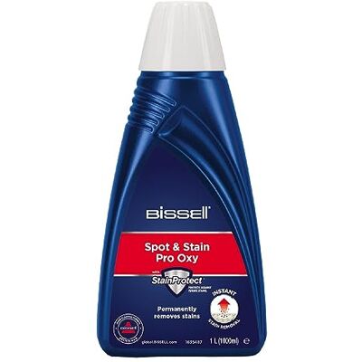 Bissell Spot & Stain Pro Oxy soluzione detergente per dispositivi SpotClean, 1 L, rimuove macchie e odori ostinati con StainProtect®, Bissell Spot & Stain Pro Oxy soluzione detergente per dispositivi SpotClean, 1 L, rimuove macchie e odori ostinati con StainProtect®,