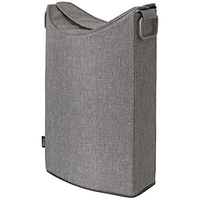 blomus -FRISCO LOUNGE Cesto portabiancheria pieghevole sopra l'altro, design sottile e senza tempo, 65 l, colore grigio caldo () blomus -FRISCO LOUNGE Cesto portabiancheria pieghevole sopra l'altro, design sottile e senza tempo, 65 l, colore grigio caldo ()