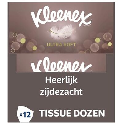 Kleenex Fazzoletti Ultrasoft scatola con 64 pezzi, confeczione da 12 scatole Kleenex Fazzoletti Ultrasoft scatola con 64 pezzi, confeczione da 12 scatole