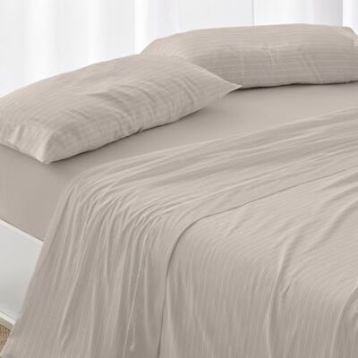 Blanco Completo Lenzuola velina, Beige, Ancho de 150 cm Blanco Completo Lenzuola velina, Beige, Ancho de 150 cm