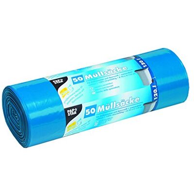 Papstar – Sacchi della Spazzatura, LDPE della Pellicola, Blu, 11 x 37 x 11 cm Papstar – Sacchi della Spazzatura, LDPE della Pellicola, Blu, 11 x 37 x 11 cm