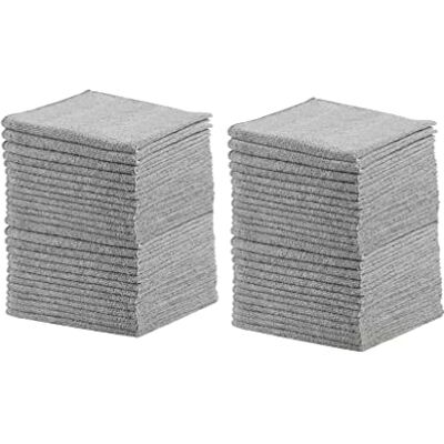 Rubbermaid Confezione da 50 asciugamani in microfibra da 30,5 x 30,5 cm, per pulizia/pulizia/lucidatura Rubbermaid Confezione da 50 asciugamani in microfibra da 30,5 x 30,5 cm, per pulizia/pulizia/lucidatura