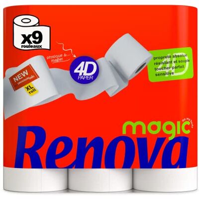 Renova Carta igienica 9 Rotoli Renova Carta igienica 9 Rotoli