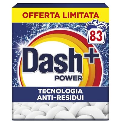 Dash Detersivo Lavatrice Per Bucato In Polvere, 83 Lavaggi, Tecnologia Anti Residui, Rimuove le Macchie, Efficace anche a Freddo e in Cicli Brevi Dash Detersivo Lavatrice Per Bucato In Polvere, 83 Lavaggi, Tecnologia Anti Residui, Rimuove le Macchie, Efficace anche a Freddo e in Cicli Brevi