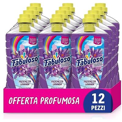 Fabuloso Detersivo Pavimenti Lavanda 950ml Detergente Multiuso 100% Pulizia Istantanea Profumo per 24 ore Formula Biodegradabile al 98% 99% Ingredienti di Origine Naturale* Fabuloso Detersivo Pavimenti Lavanda 950ml Detergente Multiuso 100% Pulizia Istantanea Profumo per 24 ore Formula Biodegradabile al 98% 99% Ingredienti di Origine Naturale*