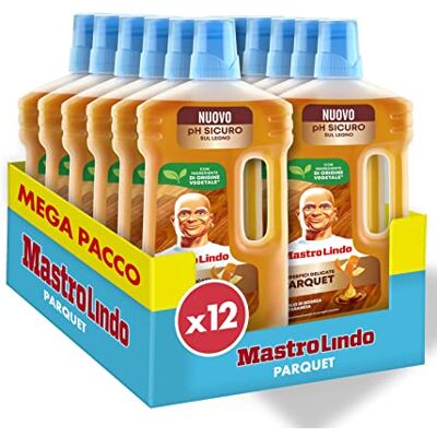 Mastro Lindo Liquido Superfici Delicate Detergente Per Pavimenti In Legno 0.93ML. Olio Essenziale Di Arancia. Sicuro Sui Pavimenti In Legno,l'imballaggio può variare Mastro Lindo Liquido Superfici Delicate Detergente Per Pavimenti In Legno 0.93ML. Olio Essenziale Di Arancia. Sicuro Sui Pavimenti In Legno,l'imballaggio può variare