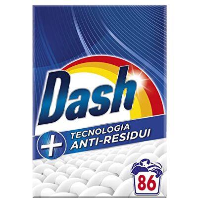 Dash Detersivo Lavatrice In Polvere, 86 Lavaggi, Tecnologia Anti-Residui, Rimuove Le Macchie, Efficace Anche A Freddo E In Cicli Brevi Dash Detersivo Lavatrice In Polvere, 86 Lavaggi, Tecnologia Anti-Residui, Rimuove Le Macchie, Efficace Anche A Freddo E In Cicli Brevi