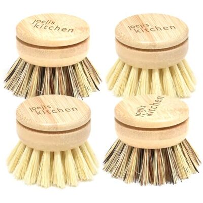 joeji's Kitchen Joejis Set di 4 testine di ricambio per spazzola piatti a setole miste Spazzola cucina eco per lavare i piatti con setole dure e morbide in fibra di sisal Spazzole per piatti perfette per la pulizia joeji's Kitchen Joejis Set di 4 testine di ricambio per spazzola piatti a setole miste Spazzola cucina eco per lavare i piatti con setole dure e morbide in fibra di sisal Spazzole per piatti perfette per la pulizia