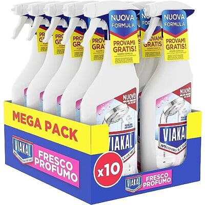 VIAKAL - Fresco Profumo Spray Anticalcare - Fragranza Rosa - Tecnologia Antigoccia - Pulitore Spray VIAKAL - Fresco Profumo Spray Anticalcare - Fragranza Rosa - Tecnologia Antigoccia - Pulitore Spray