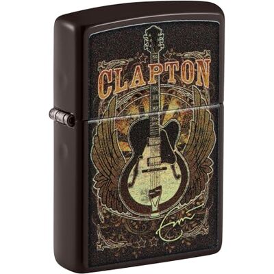 Zippo Eric Clapton Accendino antivento ricaricabile, con immagine a colori, riutilizzabile, design antivento, confezione regalo, prodotto negli Stati Uniti Zippo Eric Clapton Accendino antivento ricaricabile, con immagine a colori, riutilizzabile, design antivento, confezione regalo, prodotto negli Stati Uniti
